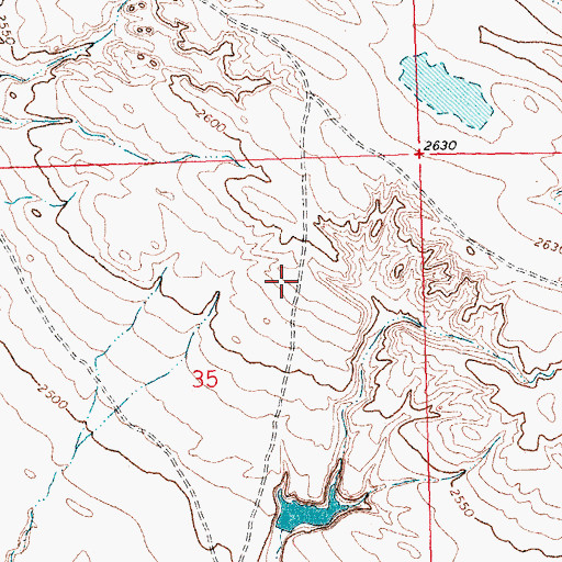 Topographic Map of Fort Belknap Number 4 Dam, MT