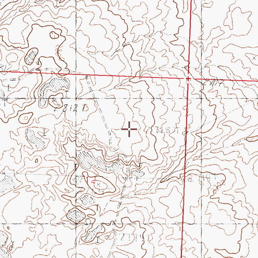 Topographic Map of French Fry Number 2 Dam, MT