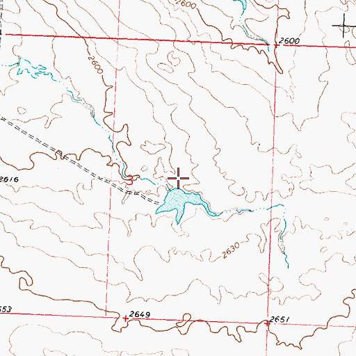 Topographic Map of Noel Number 2 Dam, MT