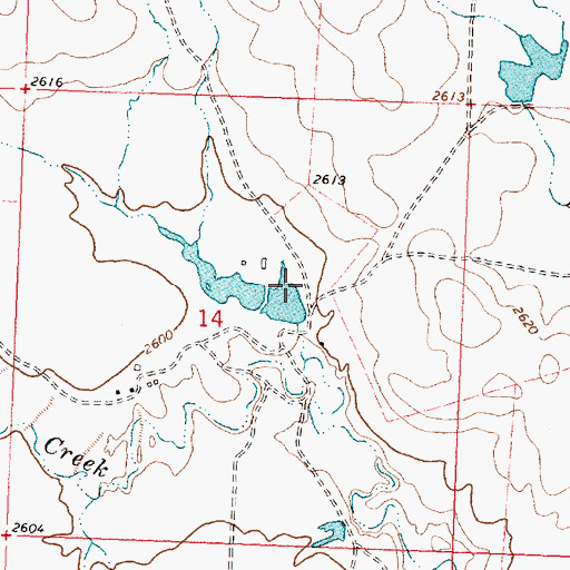 Topographic Map of Veseth and Veseth Number 2 Dam, MT