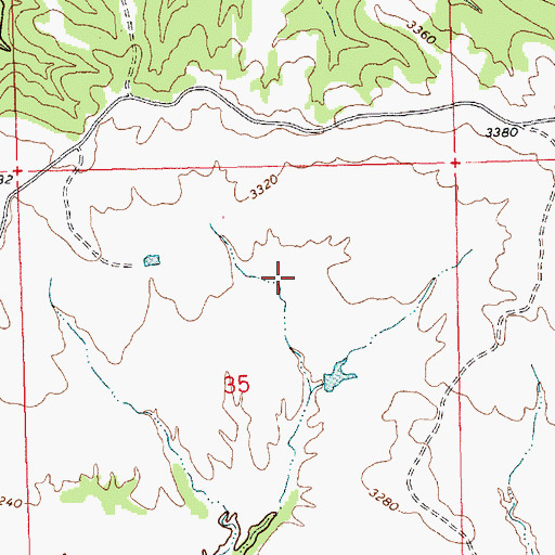 Topographic Map of David Drum Number 2 Dam, MT