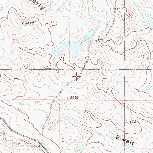 Topographic Map of Johnston and Son Ranch Number 4 Dam, MT