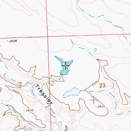 Topographic Map of Schoolhouse Number 4 Dam, MT