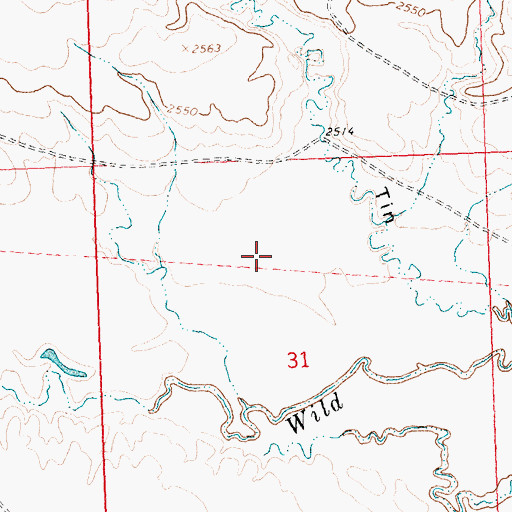 Topographic Map of Schoolhouse Number 5 Dam, MT