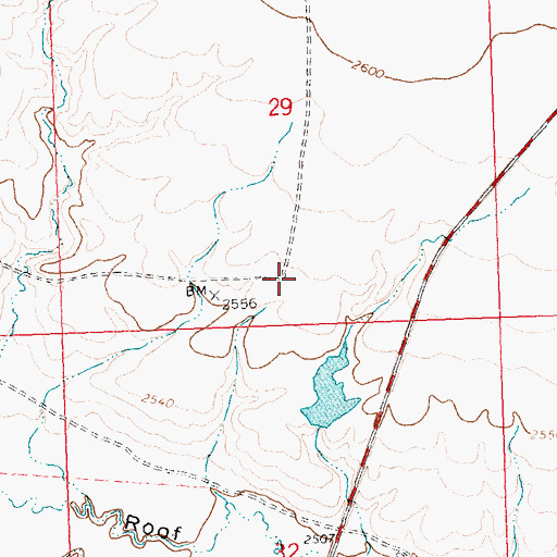 Topographic Map of Schoolhouse Number 7 Dam, MT