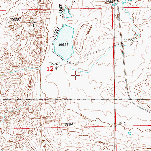 Topographic Map of Big Bear Dam, MT