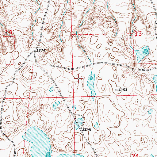Topographic Map of Dogwood Dam, MT