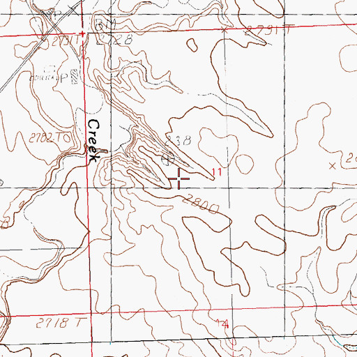 Topographic Map of Meadow Dam, MT