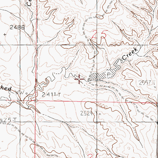Topographic Map of D Hinnaland Number 1 Dam, MT