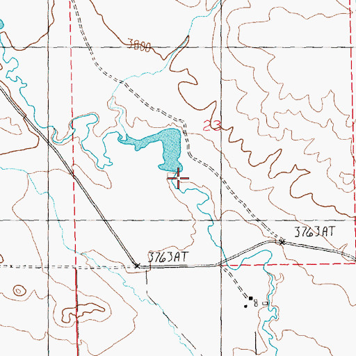 Topographic Map of George Rath Number 2 Dam, MT
