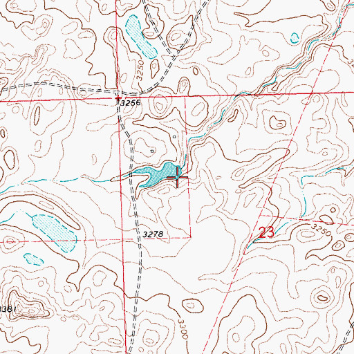Topographic Map of Gruszie Dam, MT