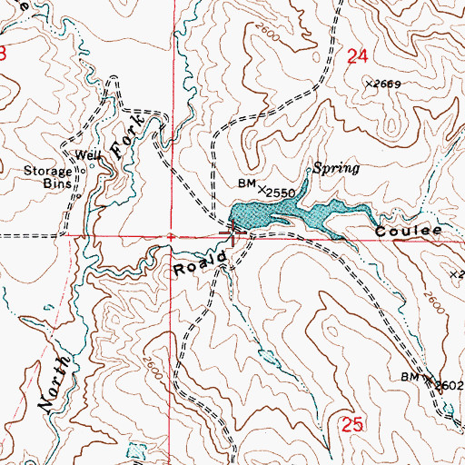 Topographic Map of L Pawlowski Number 3 Dam, MT