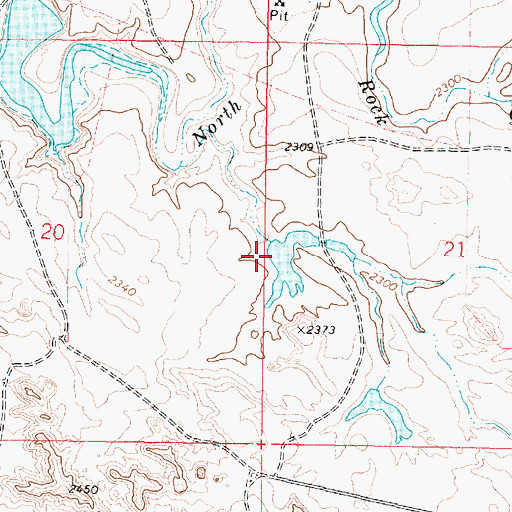 Topographic Map of Lyle Nelson Number 1 Dam, MT