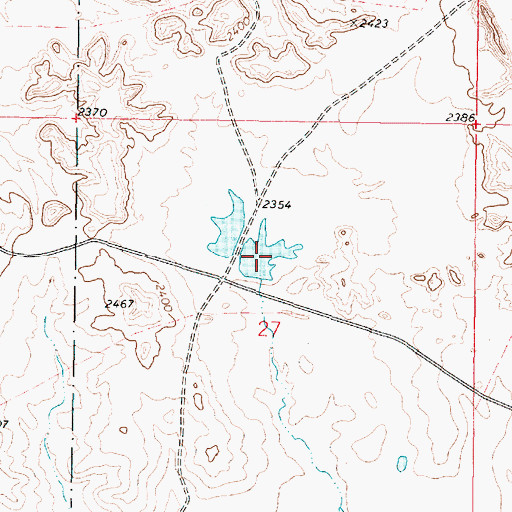 Topographic Map of Lyle Nelson Number 5 Dam, MT