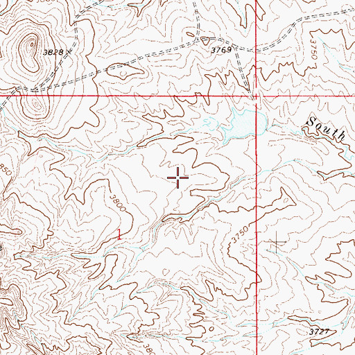 Topographic Map of Lemon Hart Dam, MT