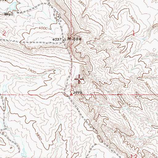 Topographic Map of Edward Lanning Number 2 Dam, MT