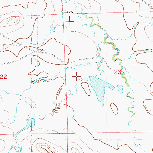 Topographic Map of Jello Dam, MT