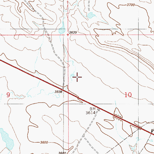 Topographic Map of Cockran Grazing Number 5 Dam, MT