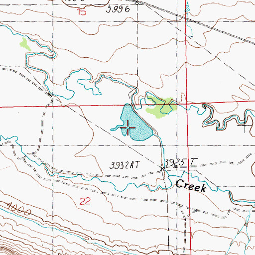 Topographic Map of Muppet Dam, MT