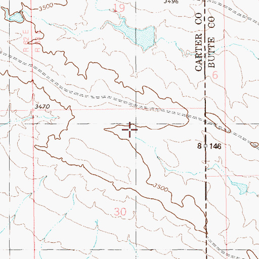 Topographic Map of Grumpy Dam, MT