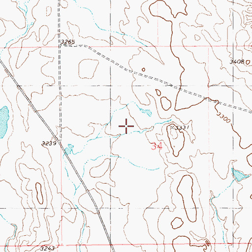Topographic Map of Kool-Aid Dam, MT