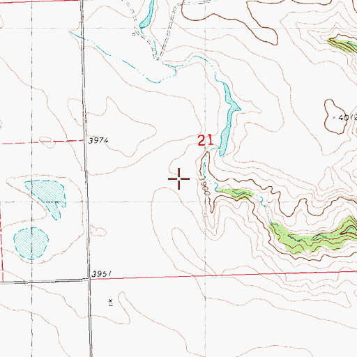 Topographic Map of Wild Flower Dam, MT