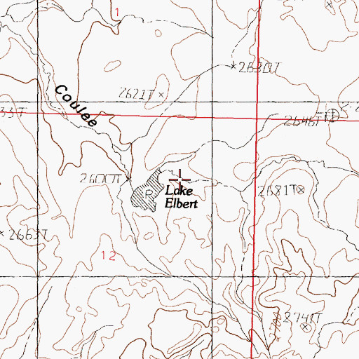 Topographic Map of Canoe Dam, MT