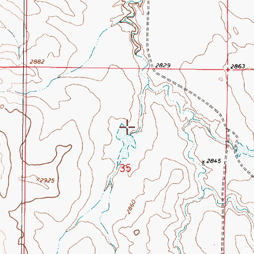 Topographic Map of For Sale Dam, MT