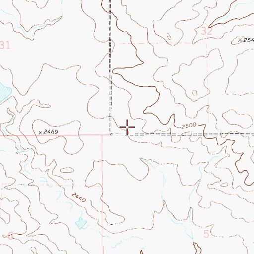 Topographic Map of JJJJ Ross Dam, MT