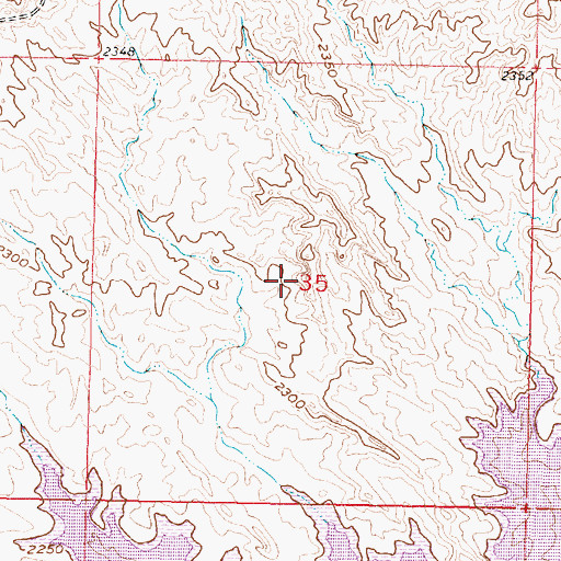 Topographic Map of Whatsitsname Dam, MT
