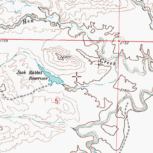 Topographic Map of Whodiky Dam, MT