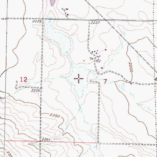 Topographic Map of Whatshisname Dam, MT