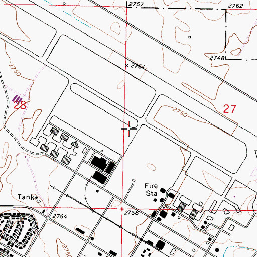 Topographic Map of Vip Sewage Disposal Lagoons Number 2 Dam, MT