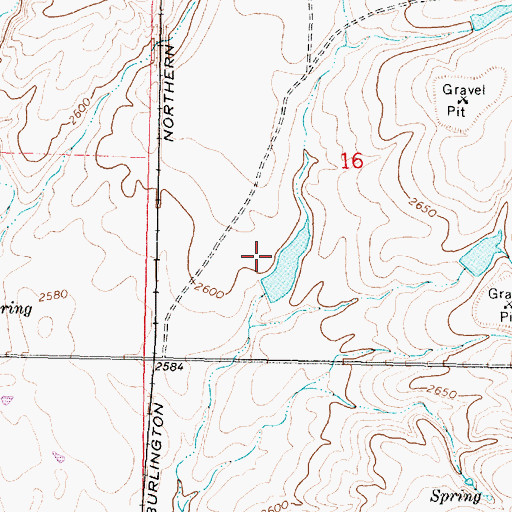 Topographic Map of Big Deal Dam, MT