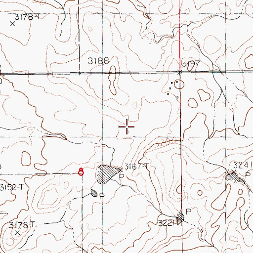 Topographic Map of Mister Bill Dam, MT