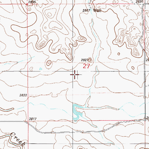 Topographic Map of O'Henry Dam, MT
