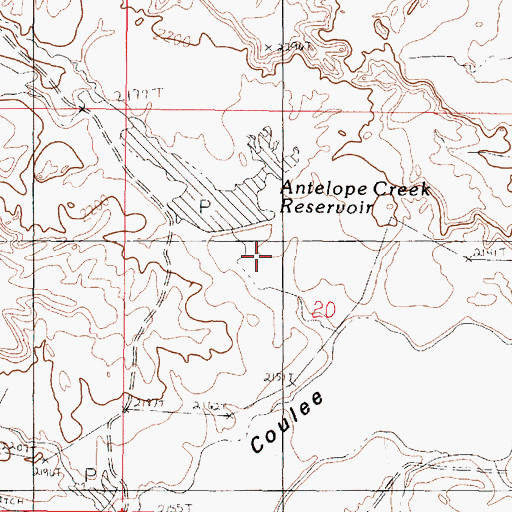 Topographic Map of Ace of Spades Dam, MT