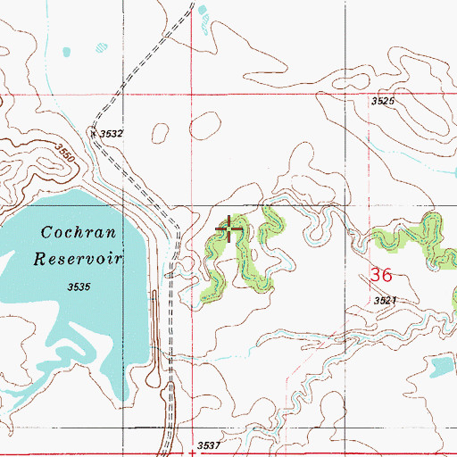 Topographic Map of Cockran Grazing Number 2 Dam, MT