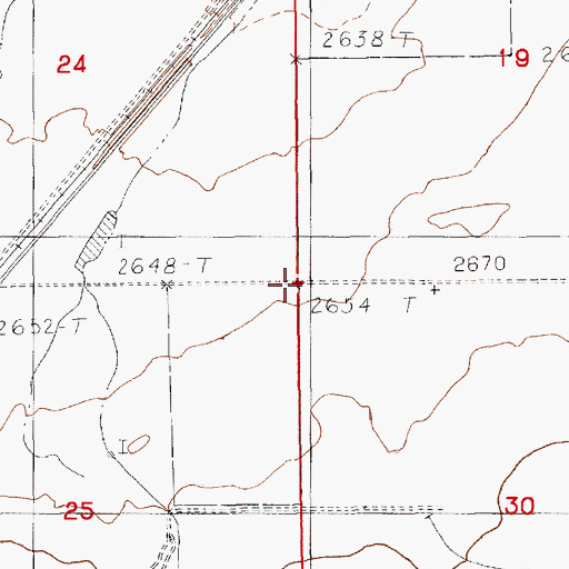Topographic Map of Ugly Dam, MT