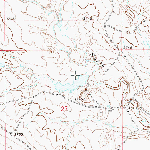Topographic Map of Aces Wild Dam, MT