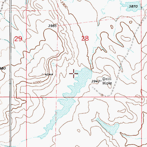 Topographic Map of Jack of Spades Dam, MT