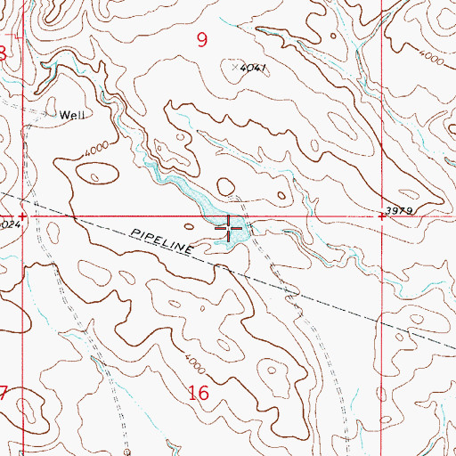 Topographic Map of Ace of Diamonds Dam, MT