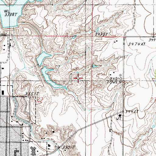 Topographic Map of Cowpath Dam, MT