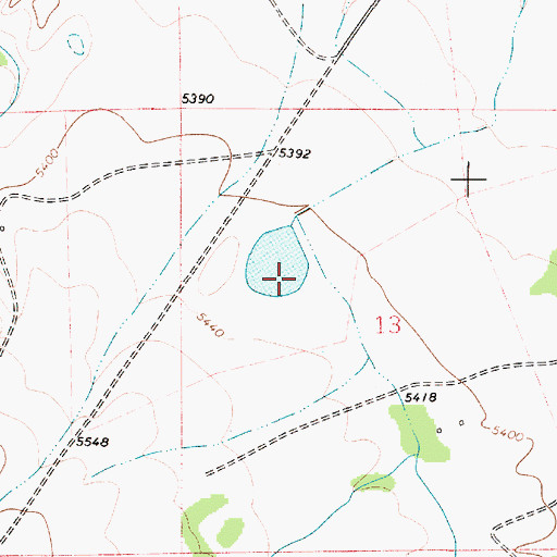 Topographic Map of Screwed Up Dam, MT