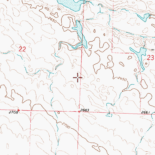Topographic Map of Peigneux Dam, MT