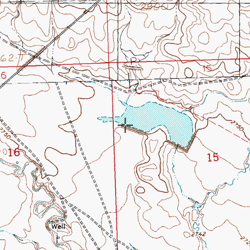 Topographic Map of Transistor Number 2 Dam, MT