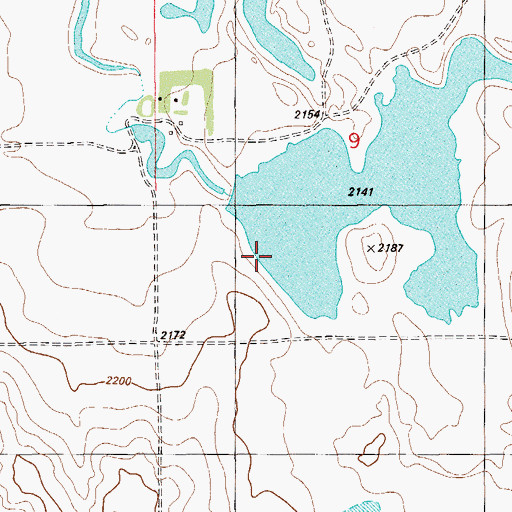 Topographic Map of Teepee Creeper Dam, MT