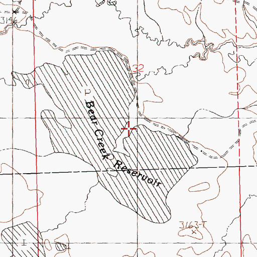 Topographic Map of Cooper-Adams Number 5 Dam, MT