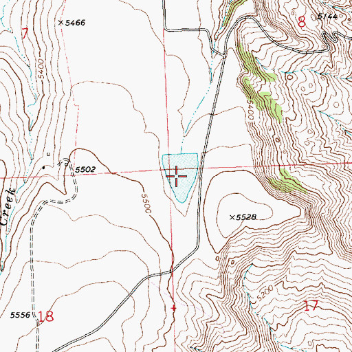 Topographic Map of North Fork Red Lodge Reservoir Dam, MT