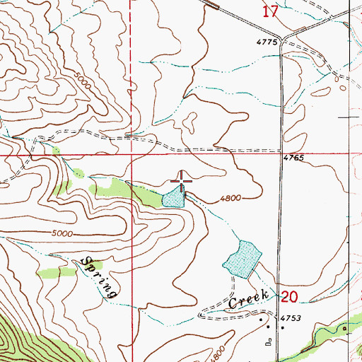 Topographic Map of Robin Hood Number 1 Dam, MT